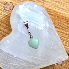 Amazonite Heart Pendant